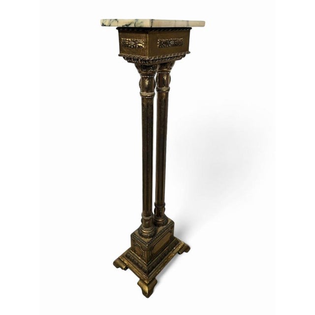 1950s Pedestal with Columns, 1950s For Sale - Image 5 of 16