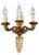 Empire Wall Light in Cast Bronze For Sale