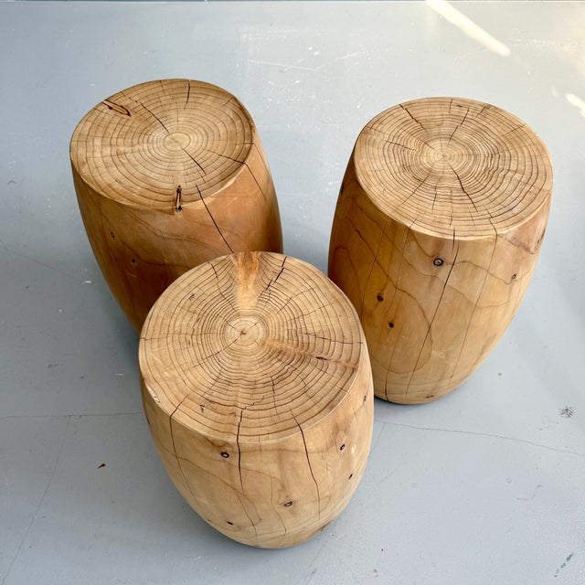 Fiji Stool by Terry Dwan for Riva, 1920, Set of 3 For Sale - Image 6 of 7