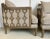 2020s Caracole Couture Modern Geometric Taupe and Bronze Club Chairs Pair For Sale - Image 5 of 8