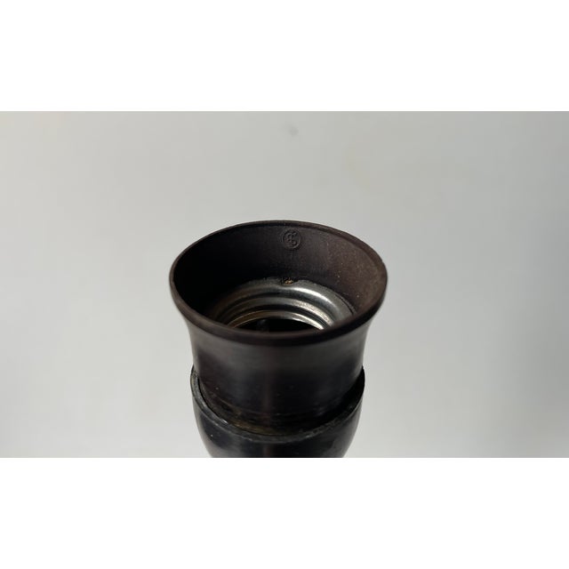 Art Deco Copper Obelisk Table Lamp with Le Klint Shade, 1930s For Sale - Image 10 of 14