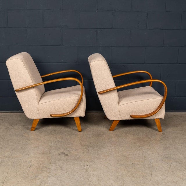 Vintage Halabala Lounge Chairs, 1930, Set of 2 For Sale - Image 6 of 18