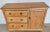 Antique Pine Dresser Base With 3 Drawers and Storage Compartment From England - Circa 1890 For Sale - Image 13 of 13