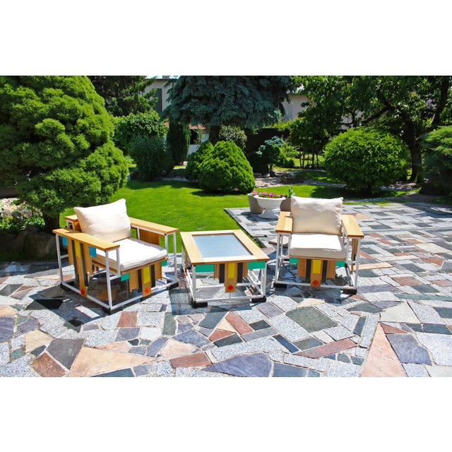 Armchairs and Table, Set of 3 For Sale - Image 16 of 16