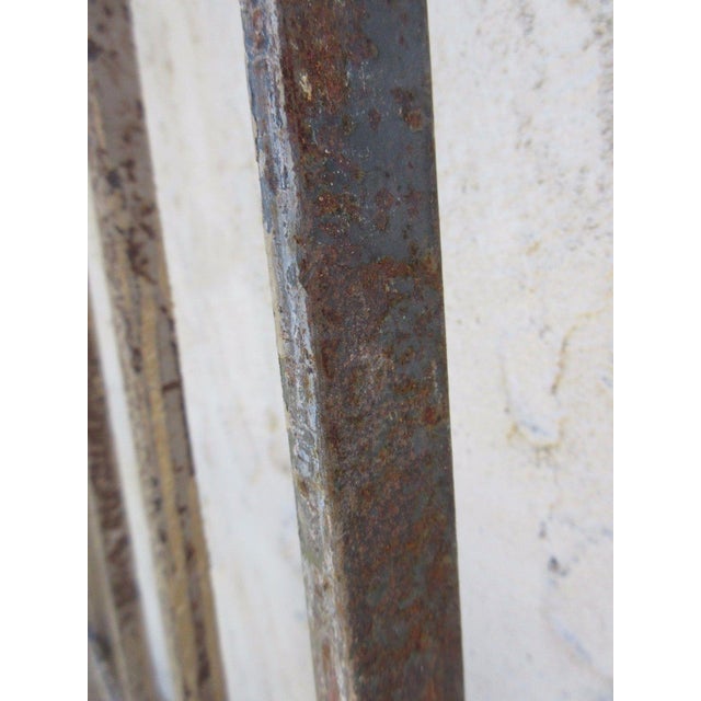 Metal Antique Victorian Iron Gate For Sale - Image 7 of 7
