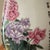 White Vintage Large Porcelain Qing Dynasty Famille Rose Hand Painted Peonies Vase With Stylized Calligraphy For Sale - Image 8 of 12