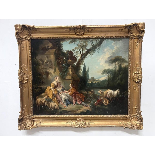 Pastoral Scene in a Landscape, 20th Century, Oil on Canvas, Framed For Sale - Image 11 of 11