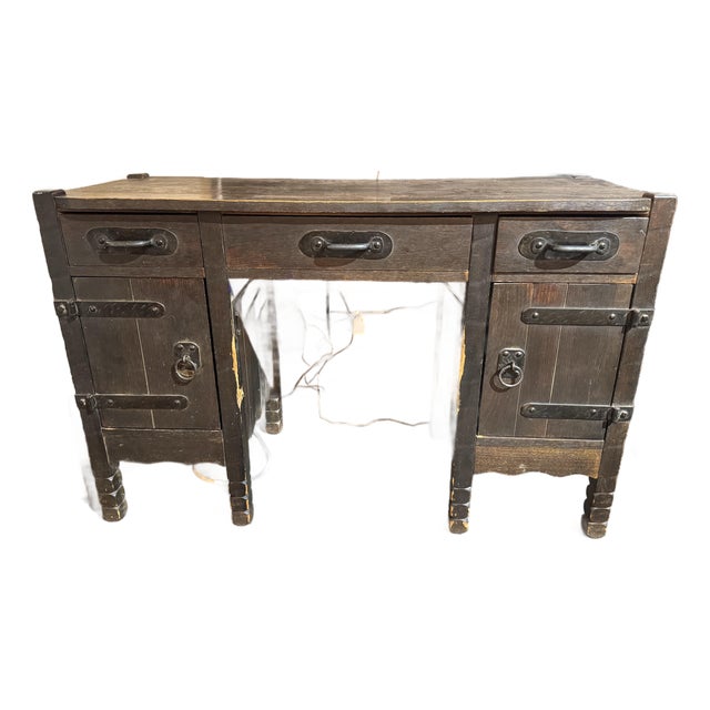 Antique Monterey Desk 30s Signed For Sale