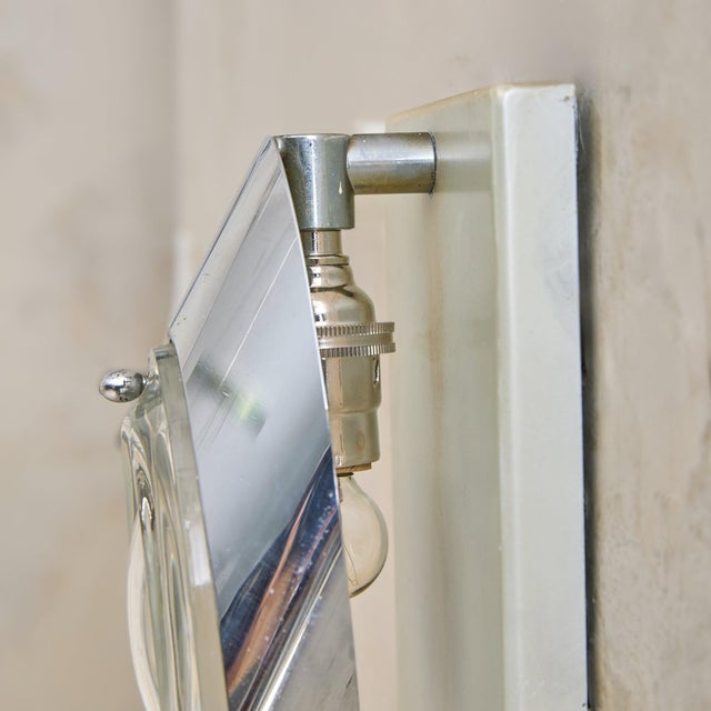 Italian Postmodern Chrome Sconce by Oscar Torlasco for Stilkronen, 1970s For Sale - Image 4 of 13