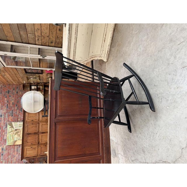 1960s Scandinavian Rocking Chair in Wood For Sale - Image 5 of 10