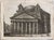 Grand Tour Antique Architectural Etching of the Pantheon by Luigi Rossini Dated 1820 For Sale - Image 3 of 4
