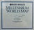 Large Custom-Framed Rand McNally Millennium World Map, 1994 – Linen Mat, Ebonized Frame, Educational Statement Wall Art For Sale - Image 11 of 15