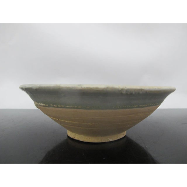 Celadon Japanese Ceremony Chawan Celadon Summer Matcha Tea Bowl Pottery For Sale - Image 8 of 10