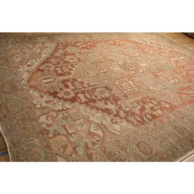 1940s Vintage Distressed Heriz Carpet - 9'7" x 12'3" For Sale - Image 5 of 15