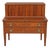 Vintage Federal-Style Tambour Writing Desk With Inlaid Details For Sale