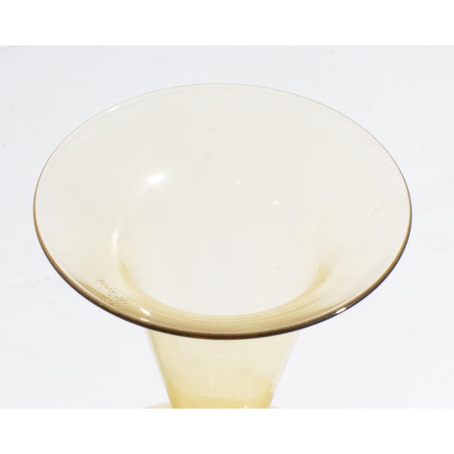 Contemporary Peter Pelzel 2003 “Natura 9” Murano Glass Compote For Sale - Image 3 of 9