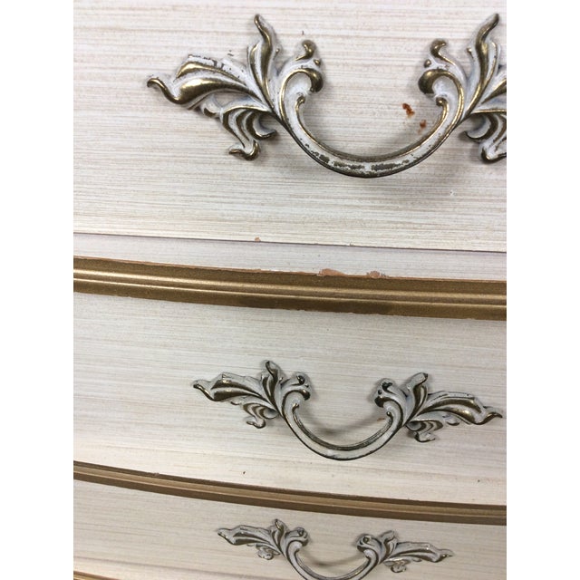 Mid Century French Provincial Style Lowboy Dresser With Six Drawers For Sale - Image 12 of 13