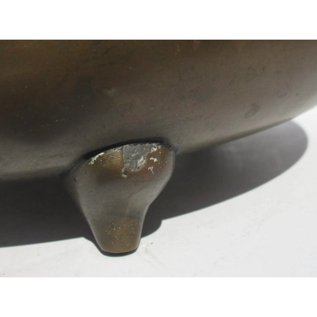 Metal Japanese Bronze Low Tray Circa Mid-Century For Sale - Image 7 of 7