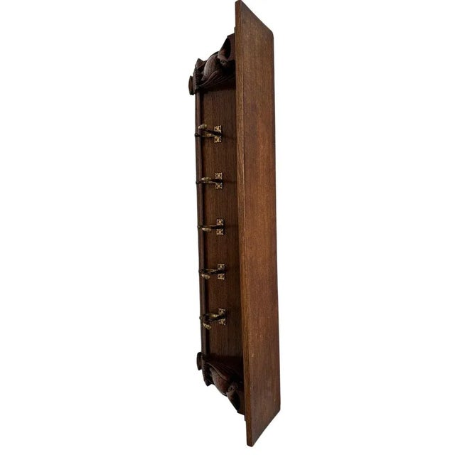 Arts & Crafts Wall Coat Rack by Kobus De Graaff, 1900s For Sale - Image 3 of 11