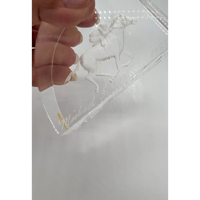 1982 Micheal F Cox Race Horse Carving Arlington Park For Sale - Image 4 of 8