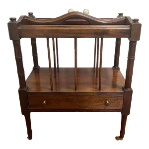 Canterbury Magazine Rack Drawer Vintage