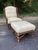 Traditional Vintage McGuire Rattan Lounge Chair and Ottoman With New Upholstery For Sale - Image 3 of 11
