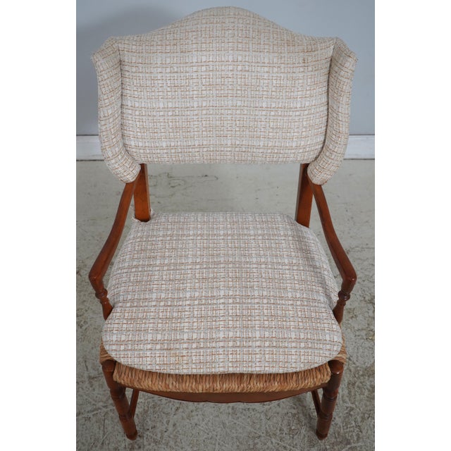 Age: Approx. 20 Years Old Details: Nicely Upholstered Wing Back High Quality Construction Stretcher Base Frame Offered @...
