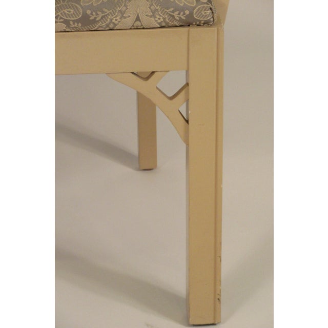 Cream 1970s Wood Pagoda Armchairs - A Pair For Sale - Image 8 of 13