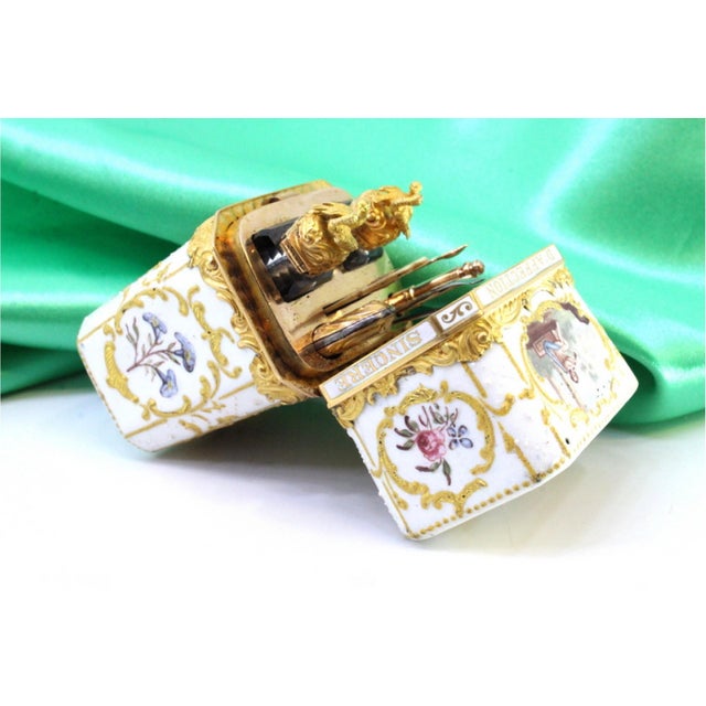 Writing Utensils in Ceramic, Gold and Diamond, Set of 7 For Sale - Image 13 of 13