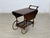 Wood Mid-Century Serving Trolley in Wood with Fold-Out Shelves For Sale - Image 7 of 8