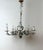 Italian Florentine Tole Flower Chandelier in Gilt Iron, 1950 For Sale - Image 6 of 18