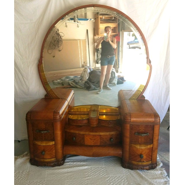 1920s Art Deco Vanity & Mirror Chairish
