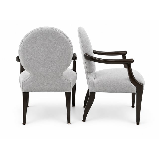Mid-Century Modern Set of 8 Vintage Dining Chairs in the Manner of Donghia "Casper" For Sale - Image 3 of 4