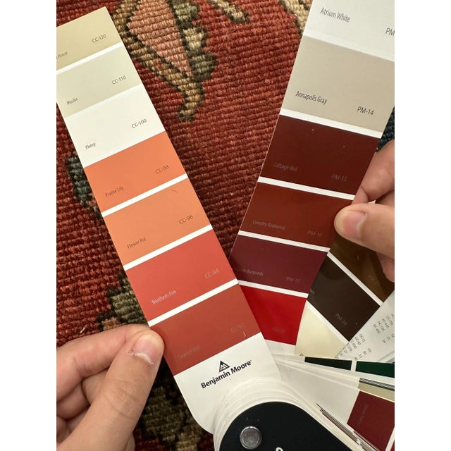 Red Antique Persian Serapi Rug, 09'05 X 12'04 For Sale - Image 8 of 8