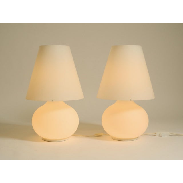 Large Vintage Paralume Table Lamps from Leucos, 1980s, Set of 2 For Sale - Image 6 of 18