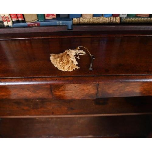 Victorian Glazed Mahogany Library Bookcase, 1840s For Sale - Image 10 of 15
