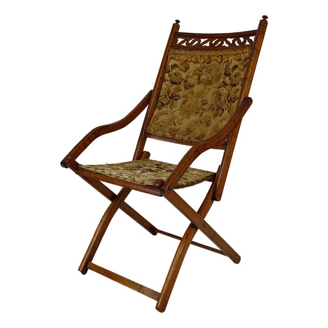 Victorian Safari Folding Chair, UK, 1880s For Sale