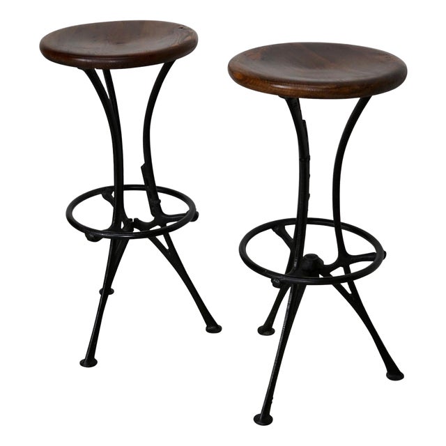 Set of Italian Industrial Workshop Stools For Sale