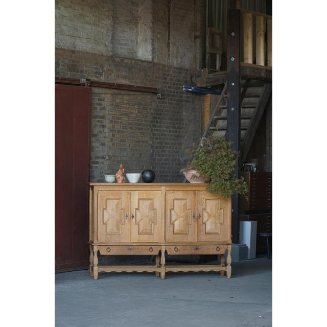 Mid-Century Danish Oak Sideboard attributed to Henning Kjærnulf for Nyrup Furniture Factory, 1950s For Sale - Image 15 of 18