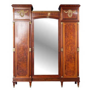Large Neo Empire Wardrobe, 1800s For Sale