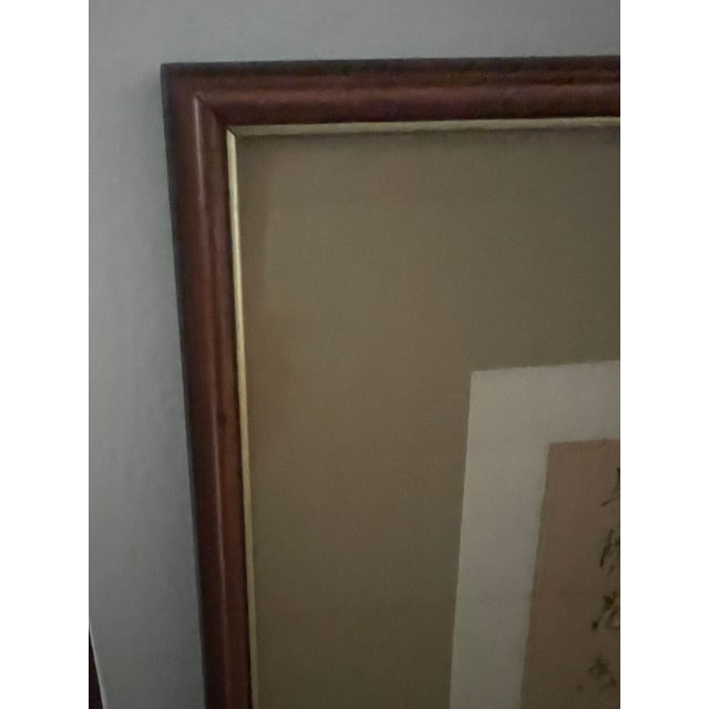 Metal Chinoiserie Original Painting Bird With Flowers Signed For Sale - Image 7 of 9