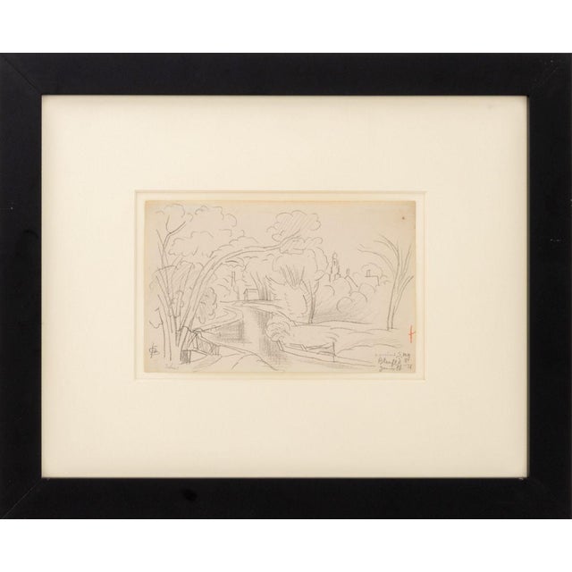 Gray Oscar F. Bluemner Landscape Studies Mixed Media, 2 For Sale - Image 8 of 13