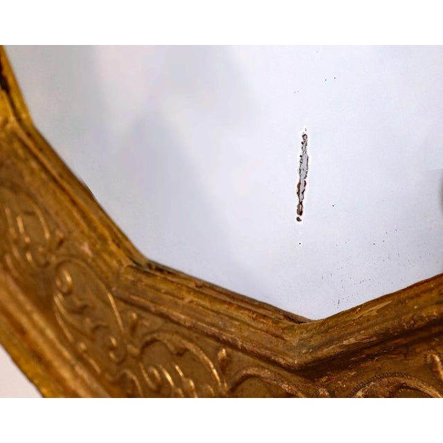 Early 18th Century Early 18th Century Italian Baroque Giltwood Mirror For Sale - Image 5 of 5