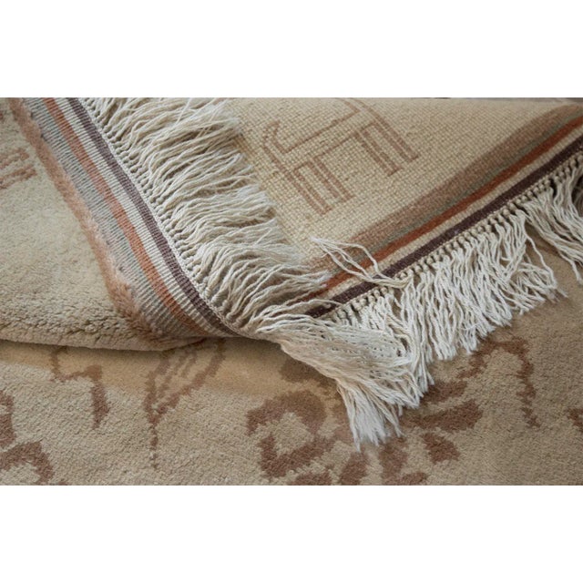 1990s Mansour Genuine Handwoven Khotan Rug - 6'8" x 9'8" For Sale - Image 5 of 5