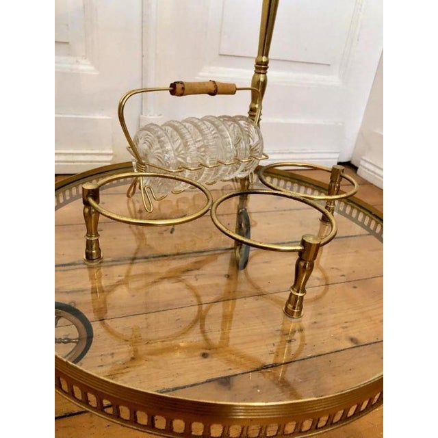 1950s Vintage Brass Serving Trolley, 1950s For Sale - Image 5 of 13
