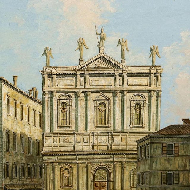The Campo San Salvador in Venice, 20th Century, Oil on Canvas For Sale - Image 5 of 14