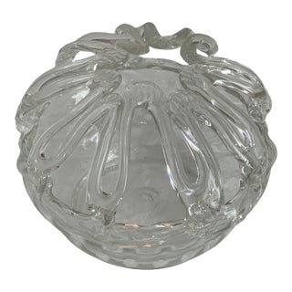 Late 19th-Century Hand-Blown Applied Glass Bride’s Bank Crown Flower Frog For Sale