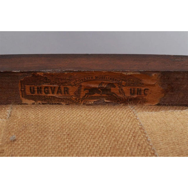 Antique Art Nouveau Bentwood Loveseat Bench and Side Chairs Salon Suite, 1900s For Sale - Image 10 of 10