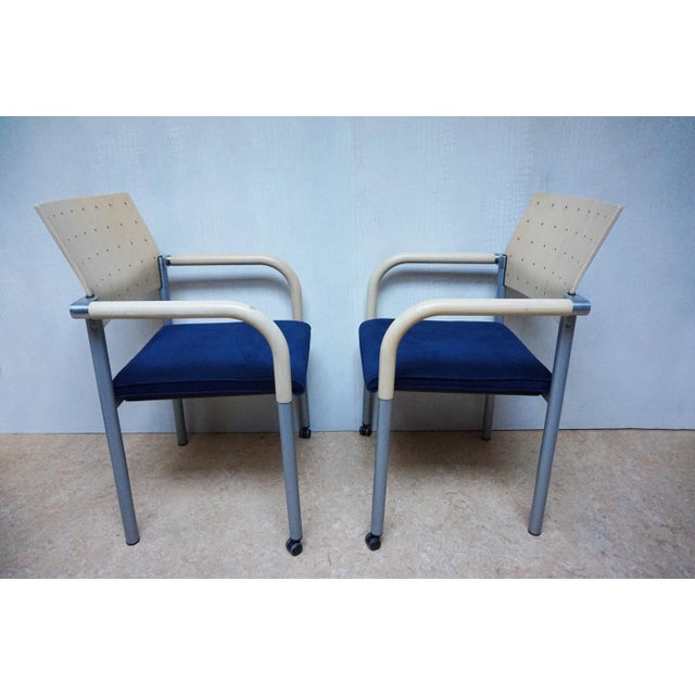 Wood Postmodern Armchairs by Wiesner Hager for Arge2, 1983, Set of 5 For Sale - Image 7 of 18
