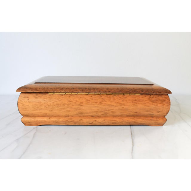 Vintage Wood Jewelry Box For Sale - Image 10 of 14
